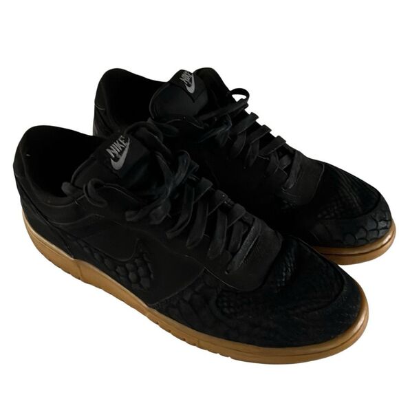 Nike Big Low Lux Men's Shoe Sneaker Size 12 Black Gum - Picture 1 of 11